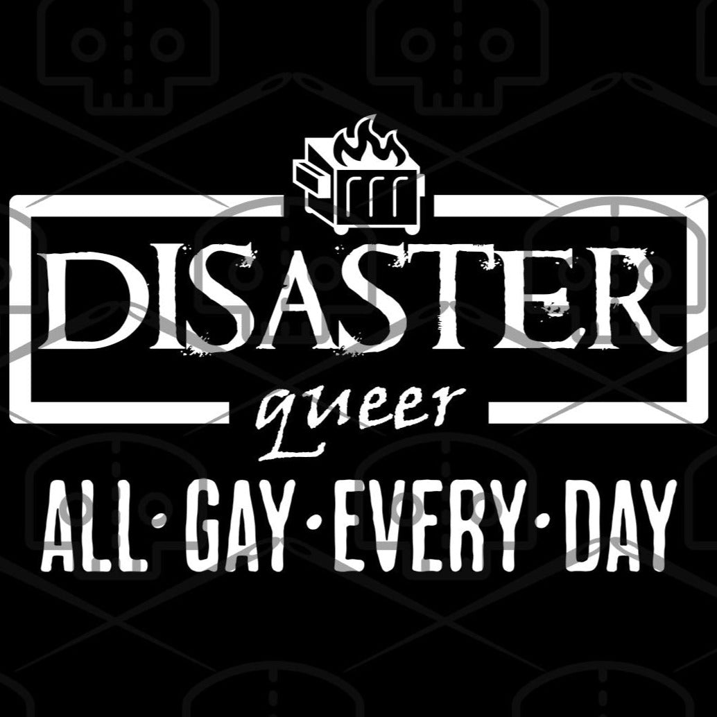 Disaster Queer Black Glossy Mug