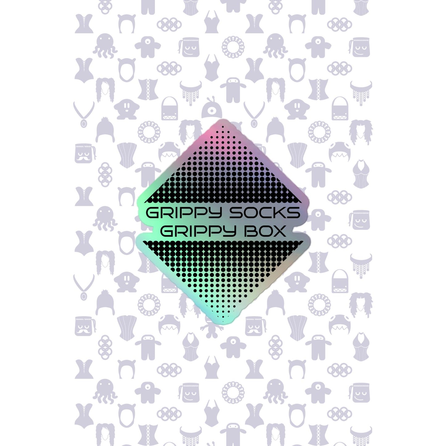 Grippy Socks Grippy Box Holographic stickers