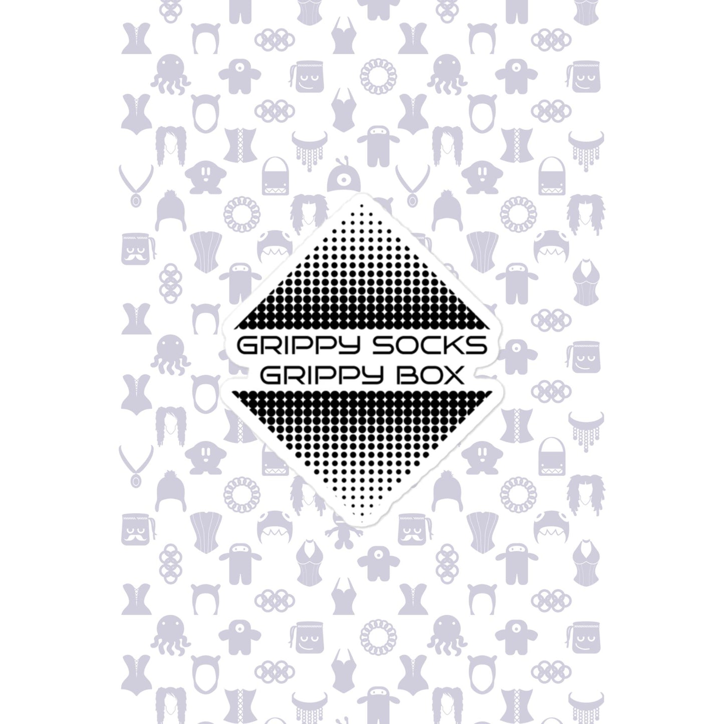 Grippy Socks Grippy Box Bubble-free stickers