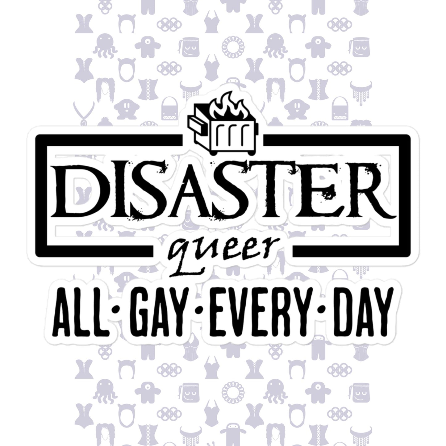 Disaster Queer Bubble-free Stickers