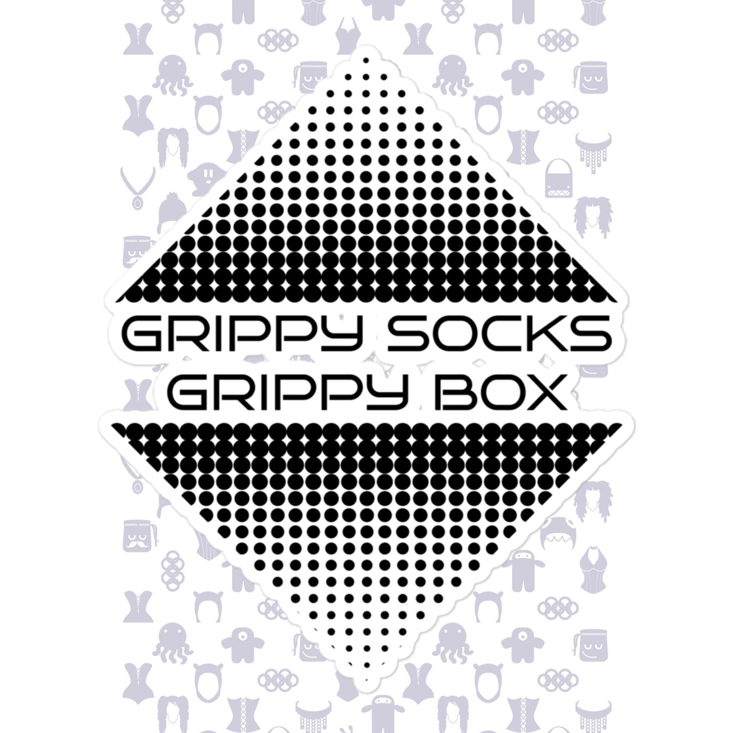 Grippy Socks Grippy Box Bubble-free stickers