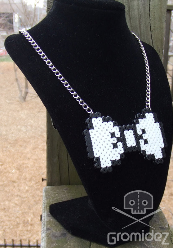 Pixel Bow Tie Necklace