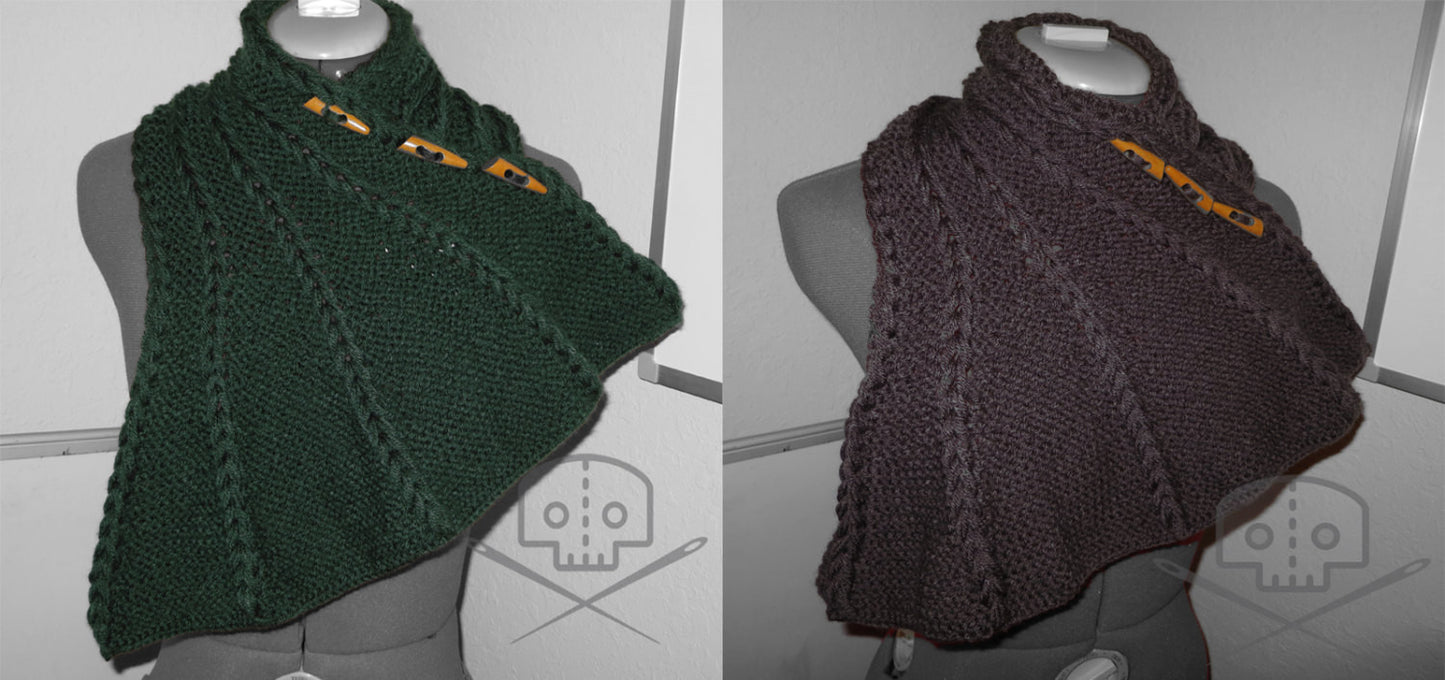 Knit Dragon Wing Scarf/Cowl - Washable - One Size