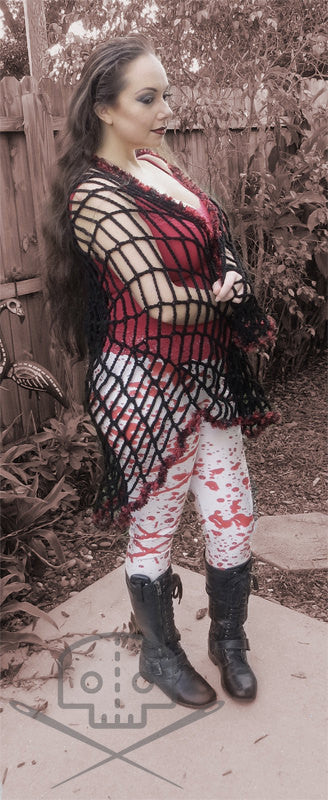 Halloween Web Shawl - Washable