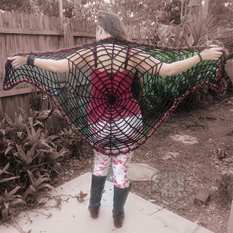 Halloween Web Shawl - Washable