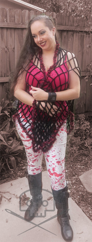 Halloween Web Shawl - Washable