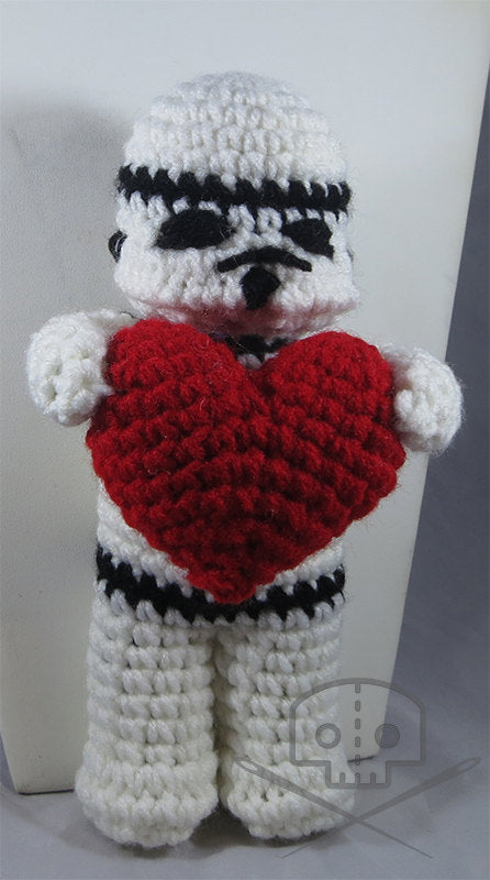 Star Wars-Inspired Trooper Heart Plush Crochet