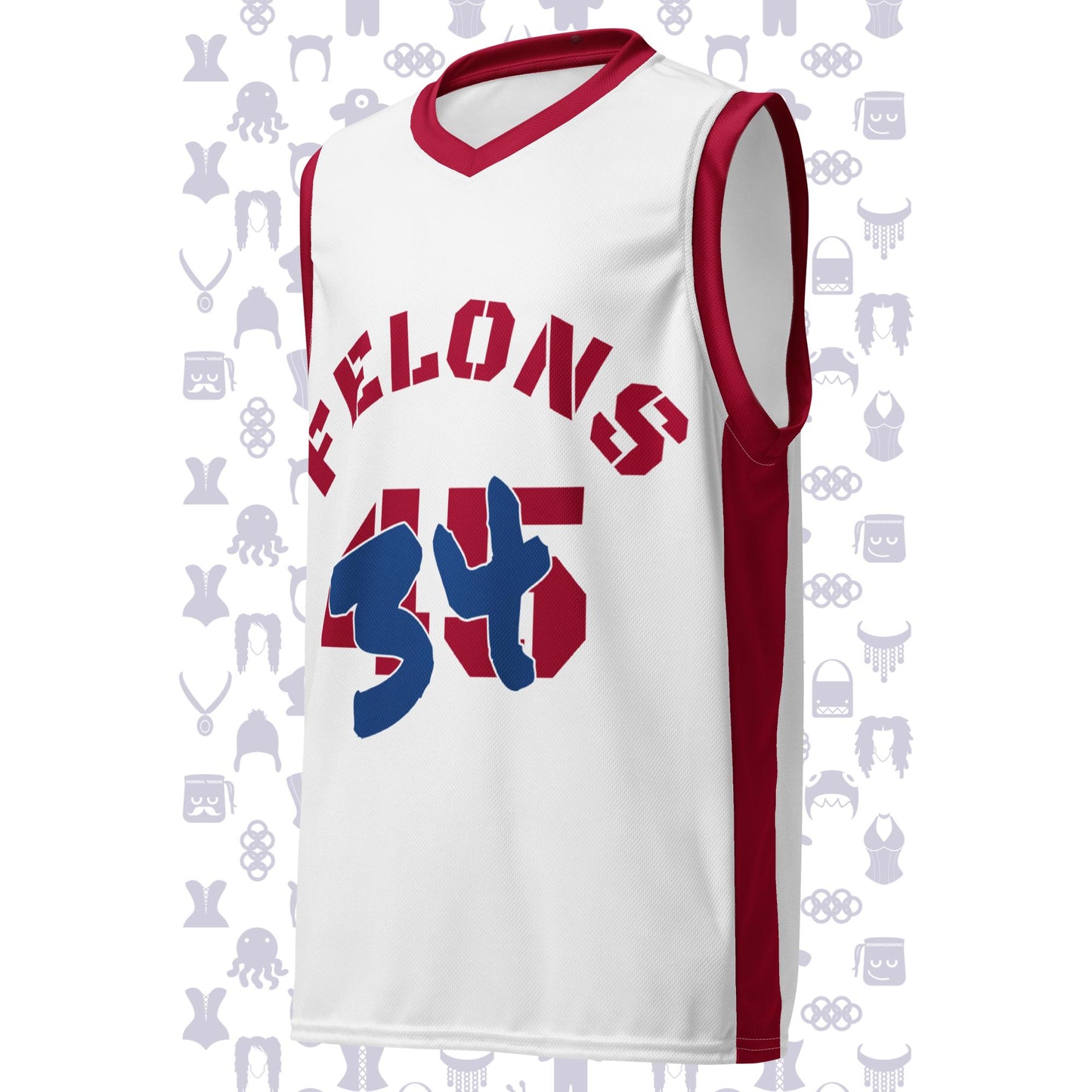 Trump Felon 34 Recycled unisex basketball jersey