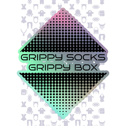 Grippy Socks Grippy Box Holographic stickers