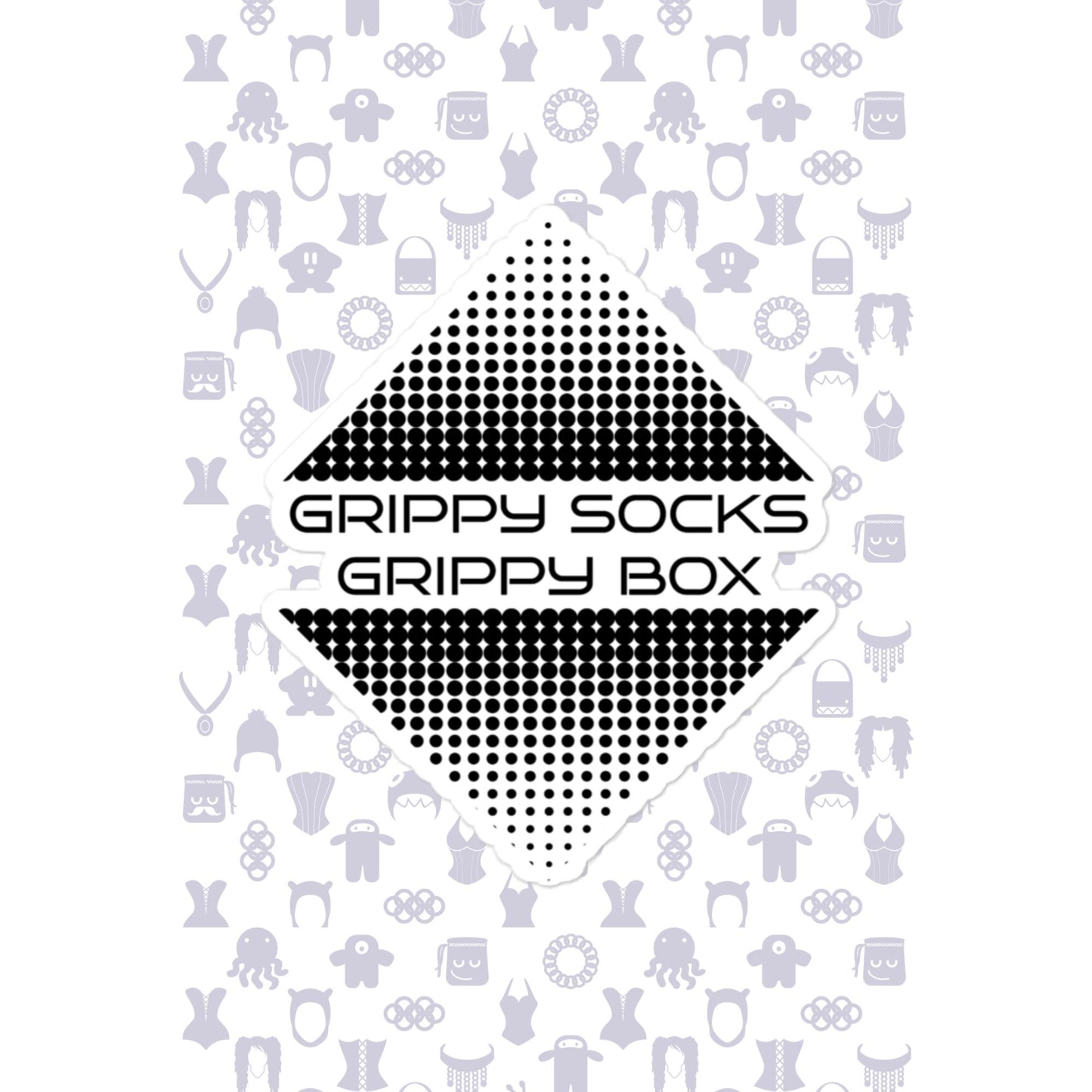 Grippy Socks Grippy Box Bubble-free stickers
