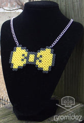 Pixel Bow Tie Necklace