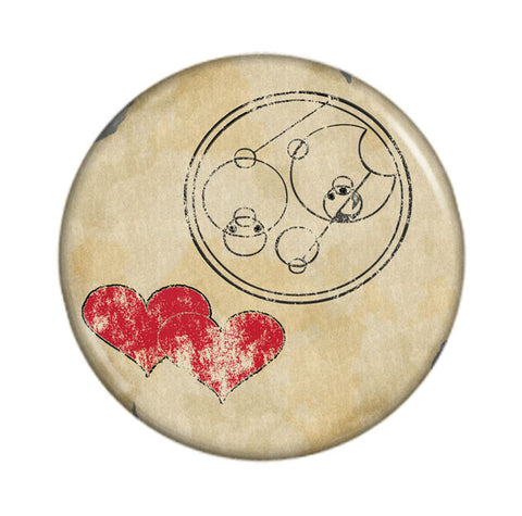 Doctor Who-Inspired "I Love You" in Gallifreyan on Parchment