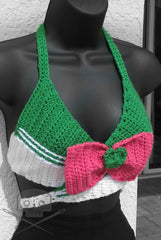 Sailor Moon-Inspired Scout Crochet Wrap Adjustable Top - Machine Washable