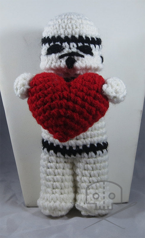 Star Wars-Inspired Trooper Heart Plush Crochet