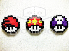 Mario-Inspire Know Your Shrooms Magnet Set