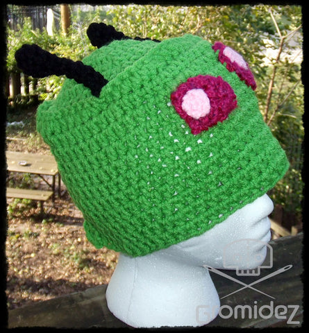 Invader Zim-inspired Beanie- Adult- Washable