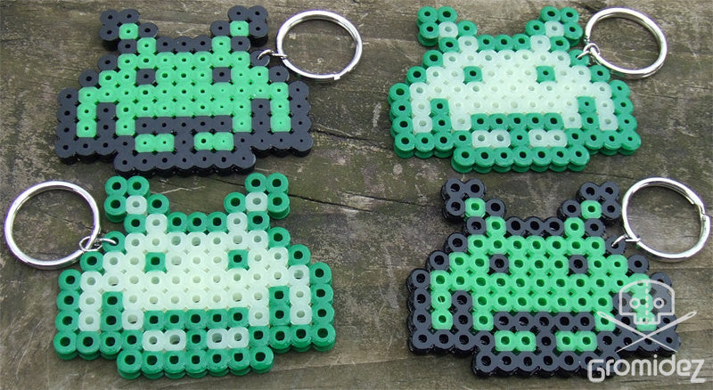 Space Invader-Inspired Keychain