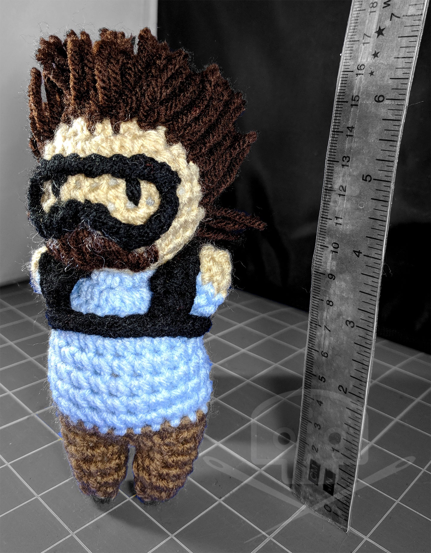 Deadpool-Inspired Peter Sugarbear Skydiving Crochet Plush
