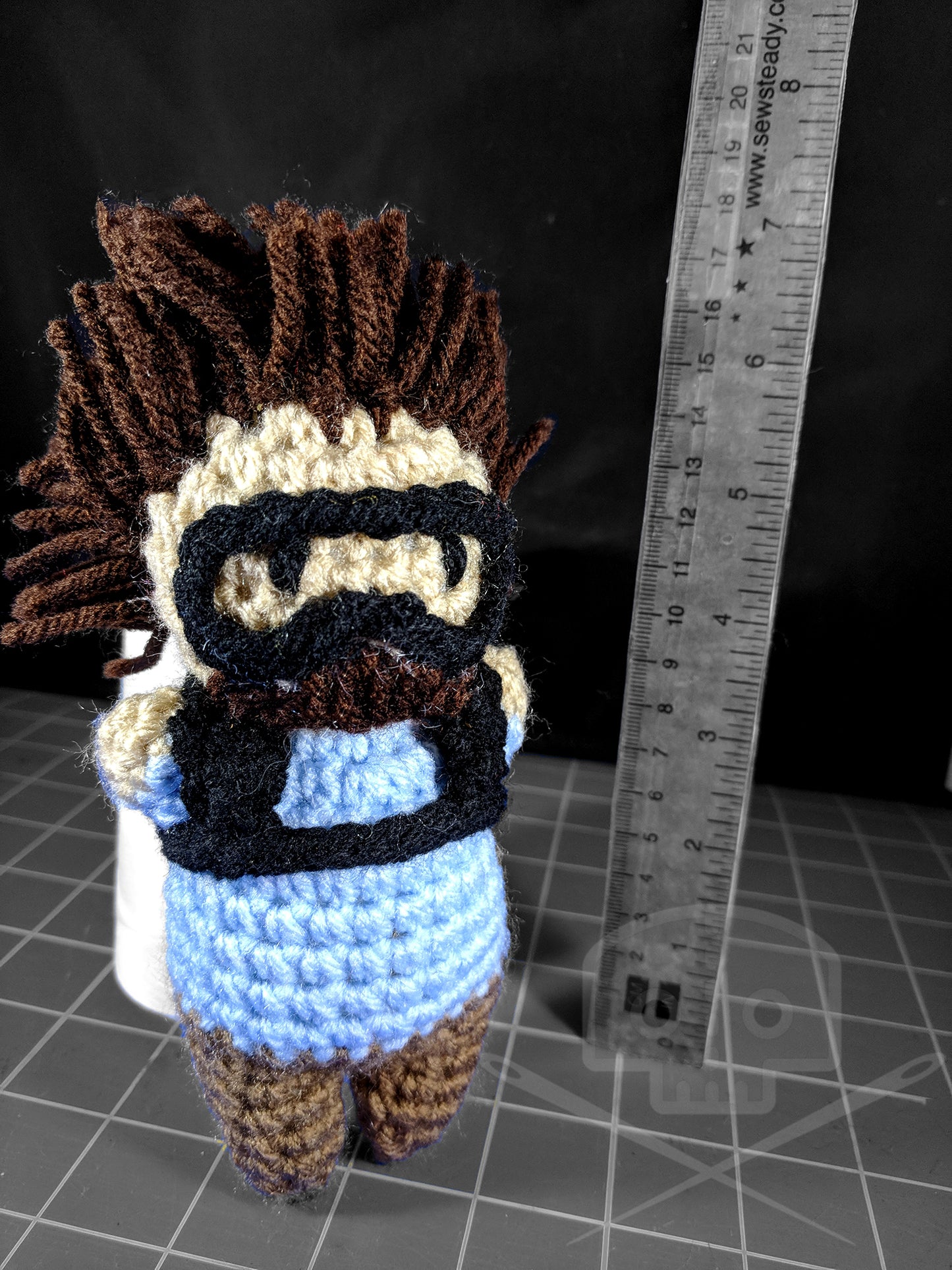 Deadpool-Inspired Peter Sugarbear Skydiving Crochet Plush