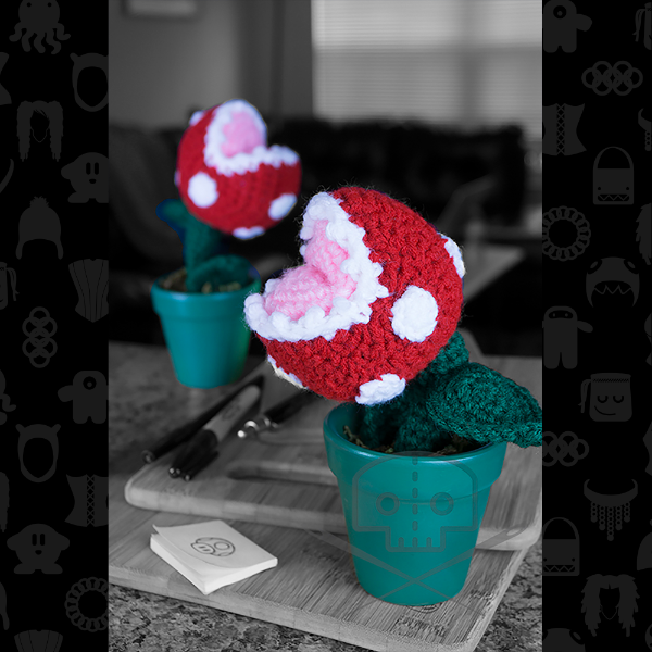 Mario-Inspired Piranha Plant In Clay Pot