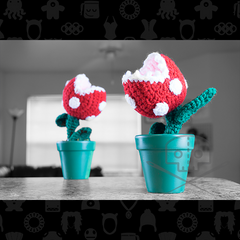 Mario-Inspired Piranha Plant In Clay Pot