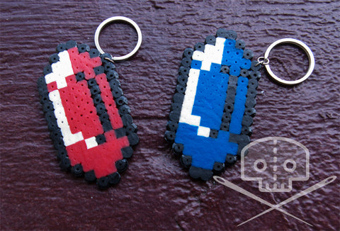 Legend of Zelda-Inspired Rupee Keychain