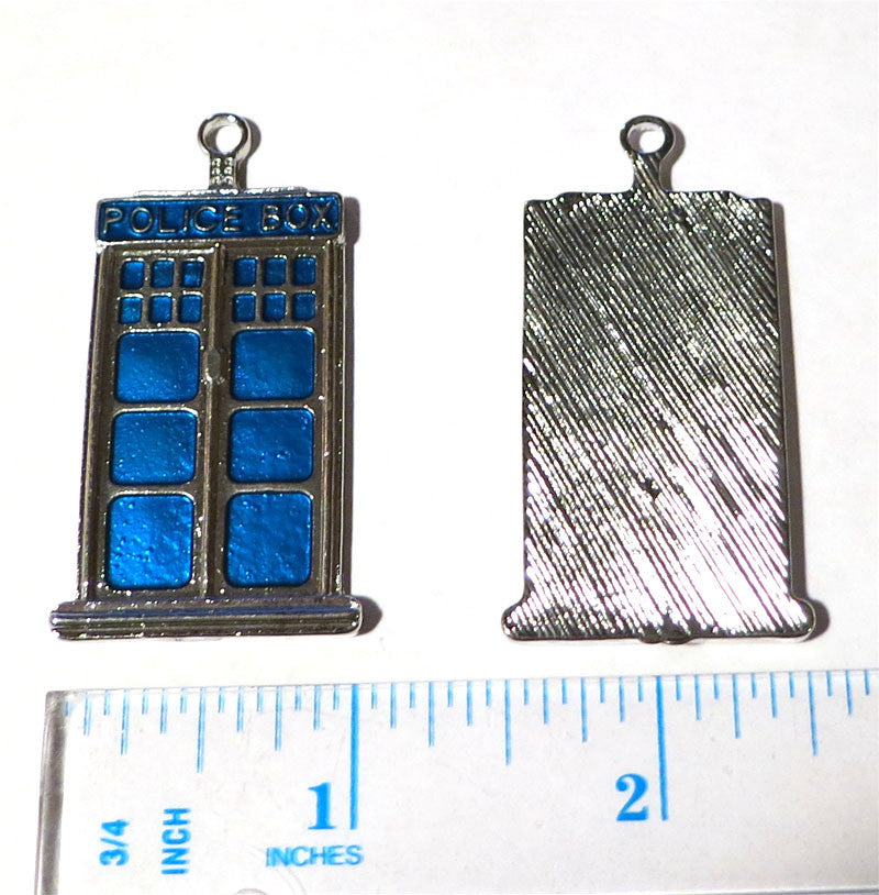 Doctor Who-Inspired Police Box Chainmaille Necklace