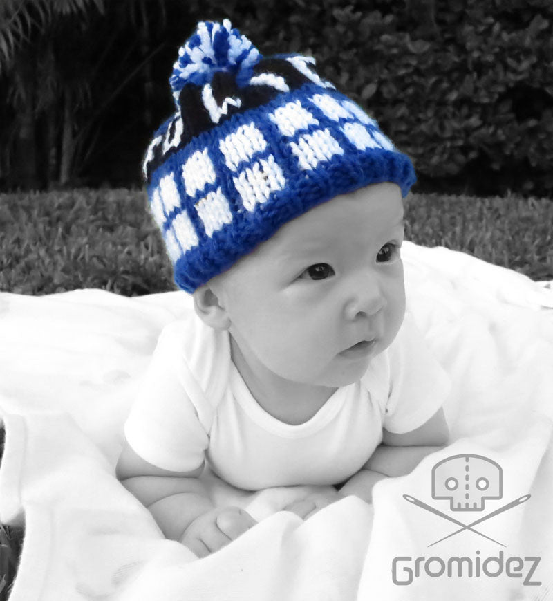 Doctor Who-Inspired Police Box Baby Hat
