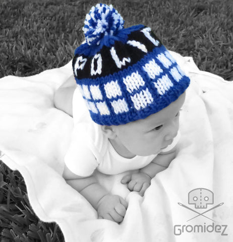 Doctor Who-Inspired Police Box Baby Hat