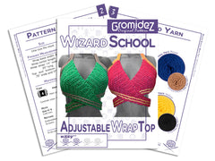 Wizard School Adjustable Wrap Top Pattern- US/UK Terms